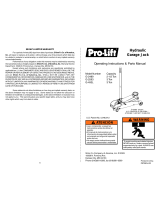 Pro-Lift G-2489 Operating Instructions & Parts Manual