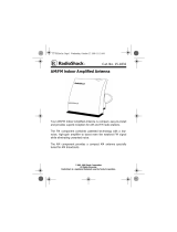 Radio Shack AM/FM Indoor Amplified Antenna Owner's manual
