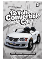 Redman and Associates 12 Volt Convertible Car Owner's Manual With Assembly Instructions