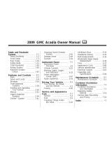 GMC 2009 Acadia Owner's manual