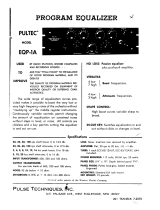 Pultec EQP-1A User manual