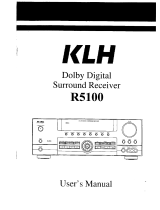 KLH R5100 User manual