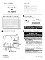 White Rodgers 1F72 Installation Instructions Manual