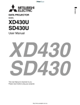 Mitsubishi Electric XD430 User manual