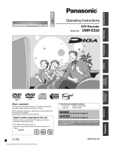 Panasonic Diga DMR-ES20 Operating Instructions Manual