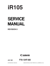 Canon iR105 Series User manual