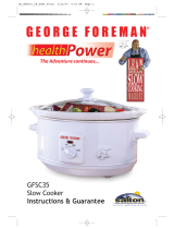 George Foreman GFSC35 Instructions Manual