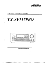 ONKYO TX-SV717PRO User manual