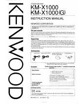 Kenwood KM-X1000 User manual