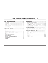 Cadillac 2009 SRX Owner's manual