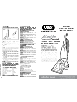 Vax V-028 User manual