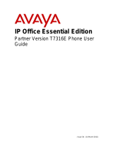 Avaya Norstar T7316E User manual