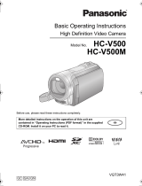 Panasonic HC-V500 Basic Operating Instructions Manual