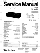 Technics SU-V98 - SERVICE User manual