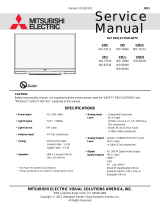 Mitsubishi Electric DLP WD-82CB1 User manual