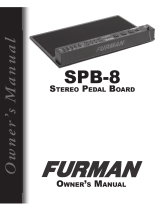 Furman SPB-8 Owner's manual