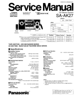 Panasonic SAAK27 - MINI HES W/CD-P User manual