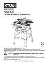 Ryobi ETS-1526AL Owner's Operation Manual