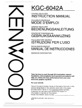 Kenwood KGC-6042A User manual