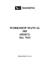 Daihatsu S85 Workshop Manual