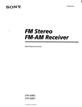 Sony STR-D965 - Fm Stereo / Fm-am Receiver Operating Instructions Manual