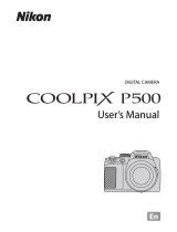 Nikon Coolpix P500 User manual