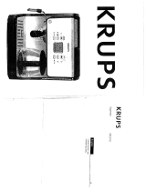 Krups ESPRESSO XP2070 Instructions For Use Manual