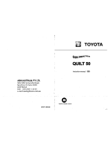 Toyota QUILT 50 User manual