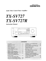 ONKYO TX-SV727 User manual