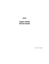 Acer Aspire X3470 User manual