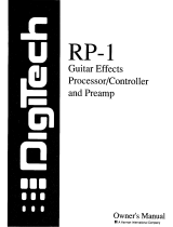 DigiTech RP-1 Owner's manual
