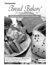 Panasonic Bread Bakery SD-YD150 Operating Instructions & Recipes