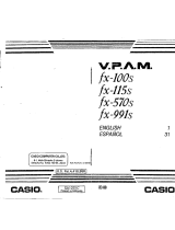 Casio V.P.A.M. fx-115s User manual