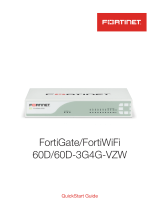 Fortinet FortiWiFi 60D-3G4G-VZW Quick start guide