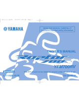 Yamaha YFM700RV Owner's manual