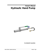 Sealweld Hydraulic Hand Pump Owner's manual
