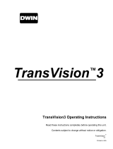 Dwin TransVision 3 Operating Instructions Manual