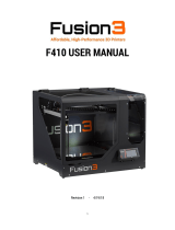 Fusion3 F410 User manual