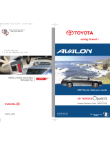 Toyota Avalon Pocket Reference Manual