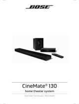 Bose CineMate 130 Owner's manual