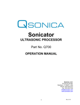 Qsonica Sonicator Q700 Operating instructions