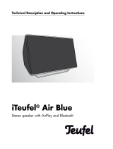 Teufel iTeufel Air Blue Operating Instructions Manual