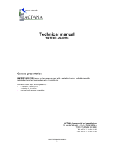 ACTANA WATERFLASH 2003 Technical Manual