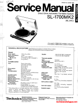 Technics SL-1700MK2 (MC) User manual
