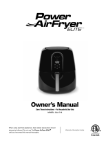 Power AirFryer Elite GLA-716 Owner's manual