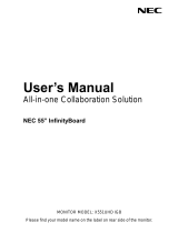 NEC MultiSync X551UHD IGB User manual