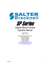 Salter Brecknell SP Series Operating instructions