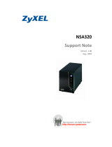 ZyXEL Communications nsa320 Support Note