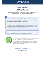 Xomax XM-2V717 User manual