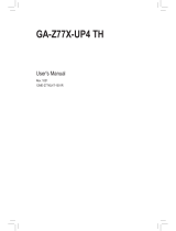 Gigabyte GA-Z77X-UP4 TH User manual